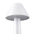 GloboStar® MOLLY 76514 Μοντέρνο Επιτραπέζιο Φωτιστικό Πορτατίφ LED 1.5W 105lm 120° DC 5V Επαναφορτιζόμενο με Μπαταρία Li-ion 1800mAh - Διακόπτη Αφής με 3 Εντάσεις Φωτισμού Θερμό Λευκό 2700K Dimmable - Φ10 x 23cm - Λευκό - ledmania.gr