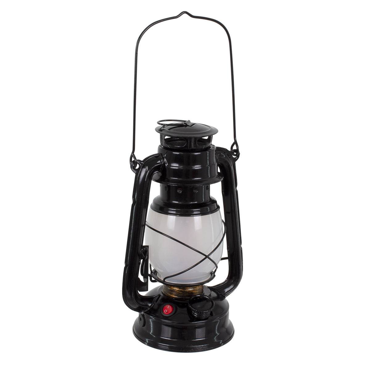 GloboStar® 76546 Vintage Επιτραπέζιο Διακοσμητικό Φωτιστικό LED Retro Μαύρο Φαναράκι Flame Effect 10W 500lm Επαναφορτιζόμενο με Διακόπτη On/Off & Καλώδιο EU Πρίζα - Μπαταρίας 2x18650 4000Mah (Περιλαμβάνονται) Ultra Θερμό Λευκό 1800K - ledmania.gr