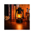 GloboStar® 76546 Vintage Επιτραπέζιο Διακοσμητικό Φωτιστικό LED Retro Μαύρο Φαναράκι Flame Effect 10W 500lm Επαναφορτιζόμενο με Διακόπτη On/Off & Καλώδιο EU Πρίζα - Μπαταρίας 2x18650 4000Mah (Περιλαμβάνονται) Ultra Θερμό Λευκό 1800K - ledmania.gr
