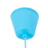 GloboStar® CABLITO 61559 Μοντέρνο Κρεμαστό Φωτιστικό Οροφής Μονόφωτο 1 x E27 Γαλάζιο Σιλικόνης Ανάρτηση με Υφασμάτινο Καλώδιο Φ4 x Υ110cm - ledmania.gr