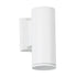 GloboStar® WALLY 77870 Φωτιστικό Τοίχου - Απλίκα Αρχιτεκτονικού Φωτισμού Εσωτερικού/Εξωτερικού Χώρου Up or Down Μονόφωτο 1 x GU10 AC220-240V Αδιάβροχο IP65 - Σώμα Αλουμινίου & Tempered Glass - Μ6.4 x Π11 x Υ17cm - Λευκό - 5 Years Warranty - ledmania.gr