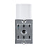 GloboStar® WALLY 77870 Φωτιστικό Τοίχου - Απλίκα Αρχιτεκτονικού Φωτισμού Εσωτερικού/Εξωτερικού Χώρου Up or Down Μονόφωτο 1 x GU10 AC220-240V Αδιάβροχο IP65 - Σώμα Αλουμινίου & Tempered Glass - Μ6.4 x Π11 x Υ17cm - Λευκό - 5 Years Warranty - ledmania.gr