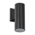 GloboStar® WALLY 77872 Φωτιστικό Τοίχου - Απλίκα Αρχιτεκτονικού Φωτισμού Εσωτερικού/Εξωτερικού Χώρου Up or Down Μονόφωτο 1 x GU10 AC220-240V Αδιάβροχο IP65 - Σώμα Αλουμινίου & Tempered Glass - Μ6.4 x Π11 x Υ17cm - Μαύρο - 5 Years Warranty - ledmania.gr