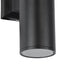 GloboStar® WALLY 77872 Φωτιστικό Τοίχου - Απλίκα Αρχιτεκτονικού Φωτισμού Εσωτερικού/Εξωτερικού Χώρου Up or Down Μονόφωτο 1 x GU10 AC220-240V Αδιάβροχο IP65 - Σώμα Αλουμινίου & Tempered Glass - Μ6.4 x Π11 x Υ17cm - Μαύρο - 5 Years Warranty - ledmania.gr
