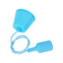 GloboStar® CABLITO 61559 Μοντέρνο Κρεμαστό Φωτιστικό Οροφής Μονόφωτο 1 x E27 Γαλάζιο Σιλικόνης Ανάρτηση με Υφασμάτινο Καλώδιο Φ4 x Υ110cm - ledmania.gr