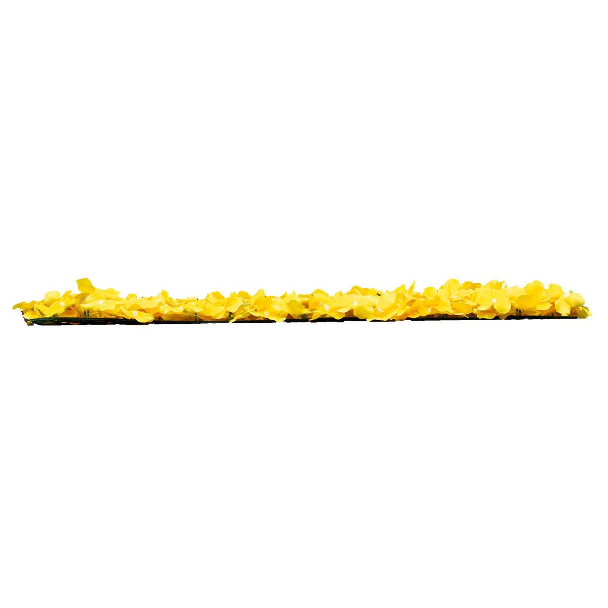 GloboStar® 78317 Συνθετικό Πάνελ Φυλλωσιάς - Κάθετος Κήπος Ορτανσία Κίτρινο Μ60 x Υ40 x Π5cm - ledmania.gr