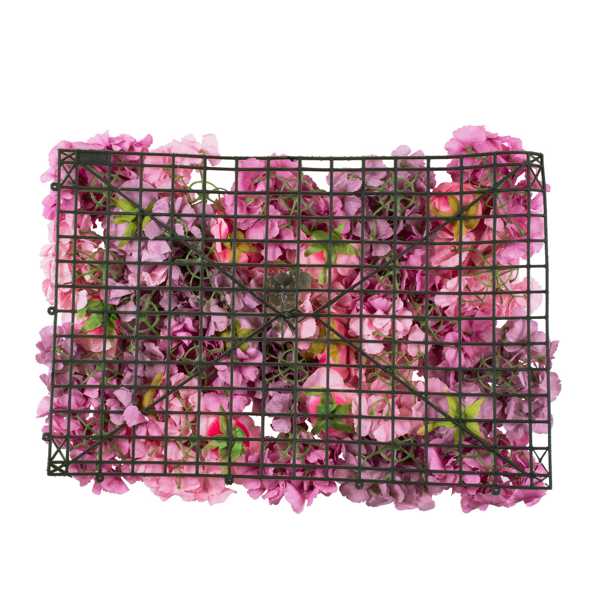 GloboStar® Artificial Garden ROSES STORY PURPLE 78336 Τεχνητό Διακοσμητικό Πάνελ Λουλουδιών - Κάθετος Κήπος σύνθεση Αμβροσία Μ60 x Π40 x Υ6cm