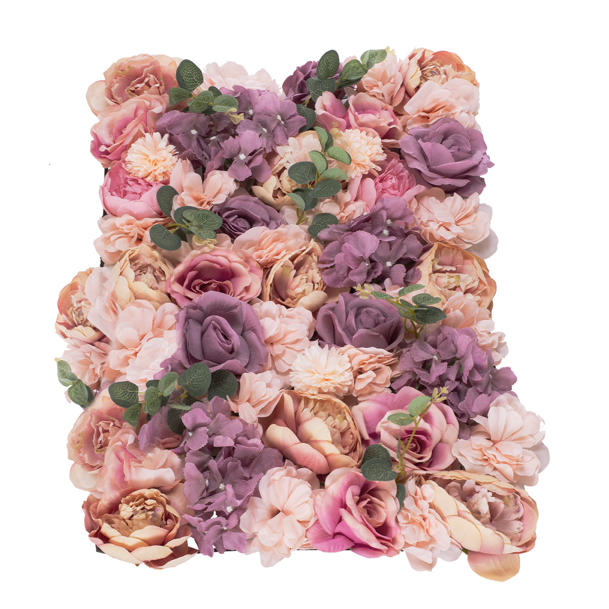 GloboStar® Artificial Garden ROSES STORY PINK 78337 Τεχνητό Διακοσμητικό Πάνελ Λουλουδιών - Κάθετος Κήπος σύνθεση Αμβροσία Μ60 x Π40 x Υ6cm - ledmania.gr