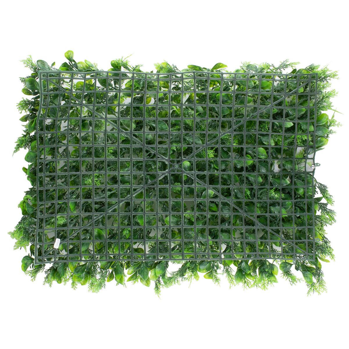 GloboStar® 78426 Artificial - Συνθετικό Τεχνητό Διακοσμητικό Πάνελ Φυλλωσιάς - Κάθετος Κήπος Λέιλαντ - Πράσινο Μ60 x Υ40 x Π9cm - ledmania.gr