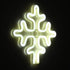 GloboStar® 78581 Φωτιστικό Ταμπέλα Φωτεινή Επιγραφή NEON LED Σήμανσης SNOWFLAKE 5W με Καλώδιο Τροφοδοσίας USB - Μπαταρίας 3xAAA (Δεν Περιλαμβάνονται) - Ψυχρό Λευκό 6000K - ledmania.gr