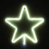 GloboStar® 78584 Φωτιστικό Ταμπέλα Φωτεινή Επιγραφή NEON LED Σήμανσης STAR 5W με Καλώδιο Τροφοδοσίας USB - Μπαταρίας 3xAAA (Δεν Περιλαμβάνονται) - Ψυχρό Λευκό 6000K - ledmania.gr