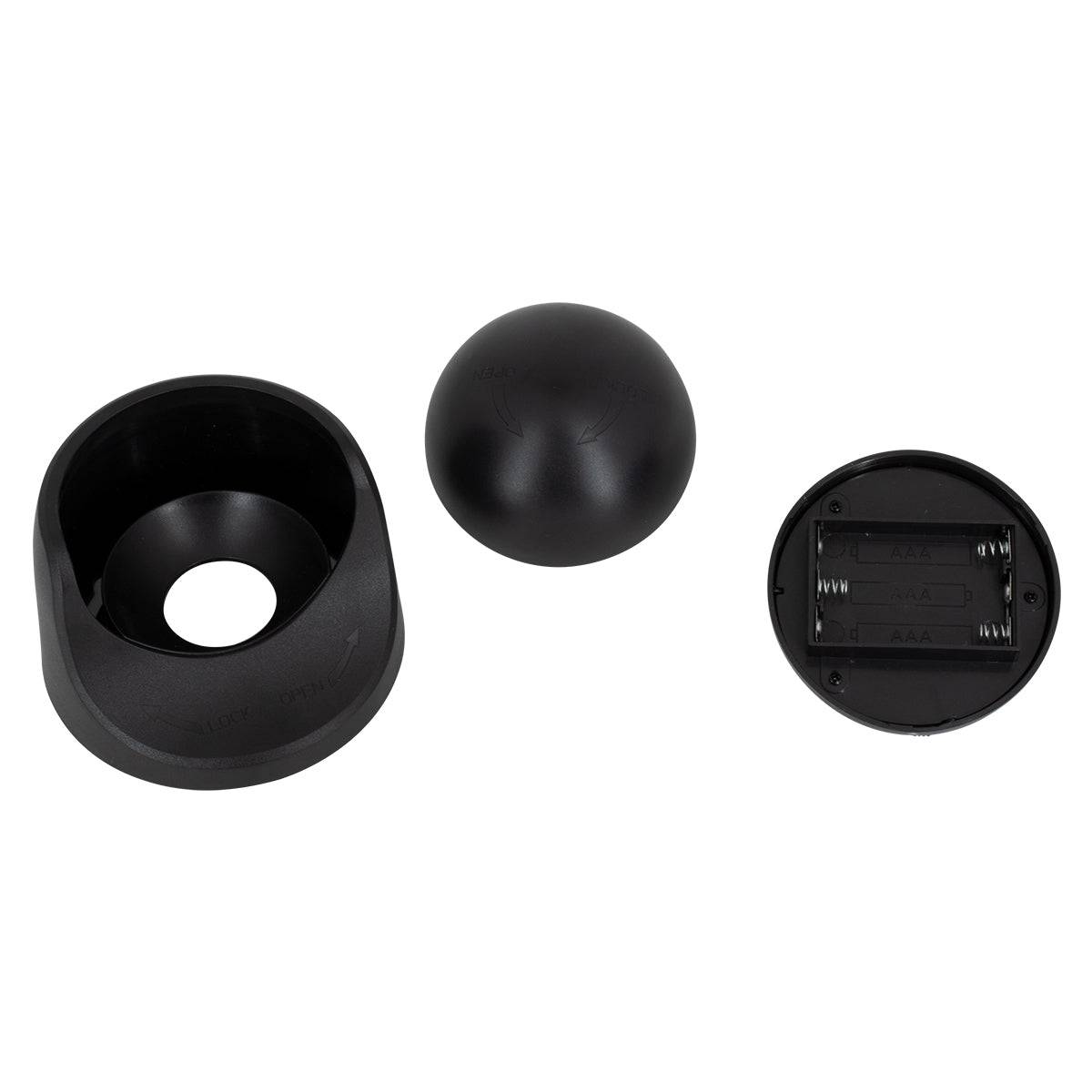 GloboStar® 79001 Μαύρο Φωτιστικό Μπαταρίας σε Σχήμα Κάμερας LED SMD 3W 300lm με Αισθητήρα Ημέρας-Νύχτας και PIR Αισθητήρα Κίνησης Ψυχρό Λευκό 6000K - ledmania.gr