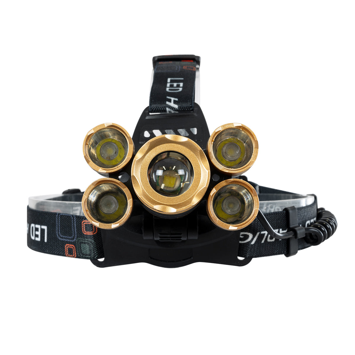 GloboStar® 79060 Φορητός Φακός Κεφαλής LED CREE 50W με Επαναφορτιζόμενη Μπαταρία 3600mAh & Καλώδιο Φόρτισης USB - Ψυχρό Λευκό 6000K - Μ8.5 x Π5.5 x Υ5cm - ledmania.gr