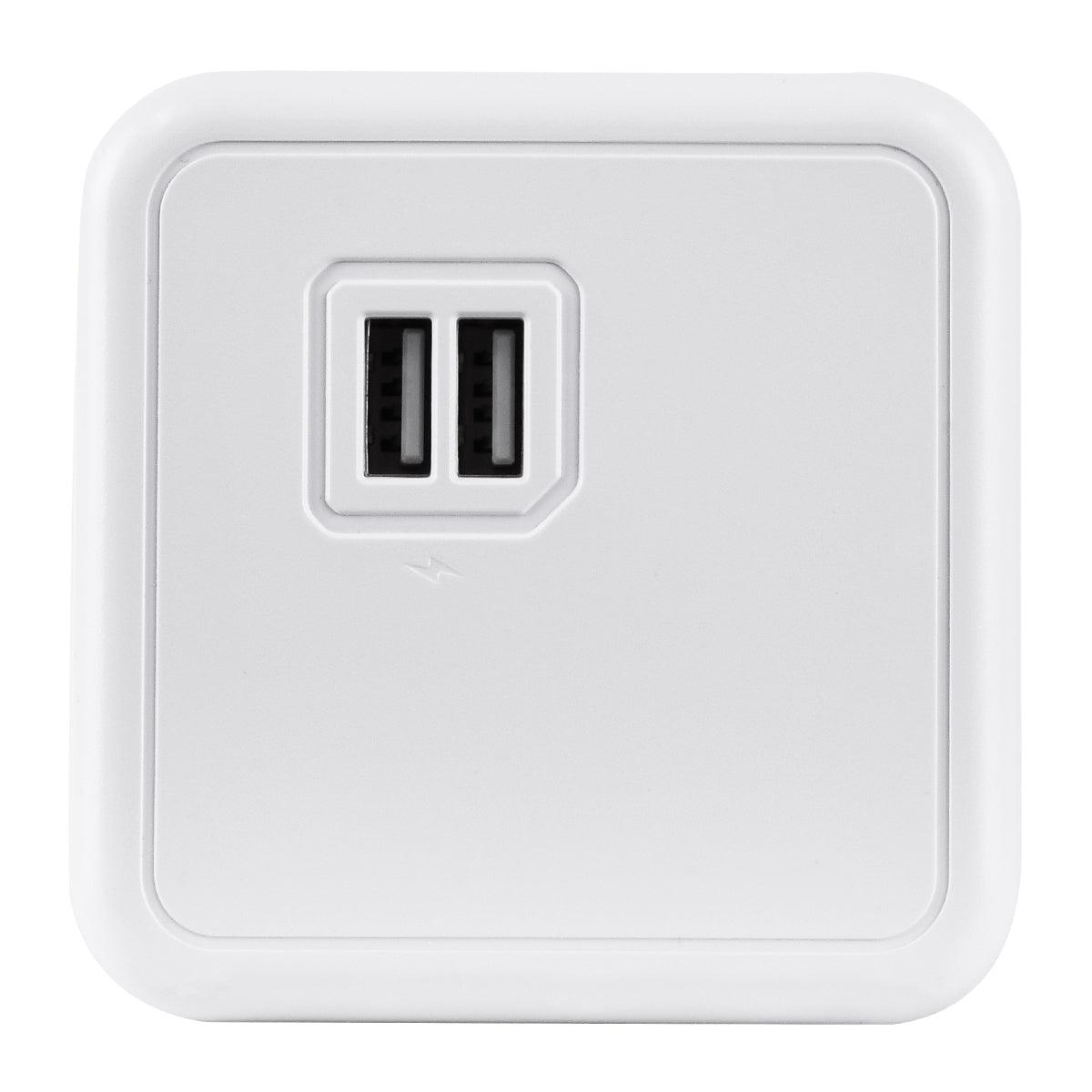 TRAVEL PowerCube PRO Certified 79643 Πολύπριζο 6 Θέσεων με 1.5m Kαλώδιο - 4 Πρίζες Ασφαλείας Childproof EU Schuko AC 220-240V & 2 Πρίζες USB Max 2.1A/DC 5V Μ7.5 x Π7.5 x Υ7.5 - Λευκό με Μπλε - Max Load 3680W/16A - ledmania.gr