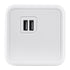 TRAVEL PowerCube PRO Certified 79643 Πολύπριζο 6 Θέσεων με 1.5m Kαλώδιο - 4 Πρίζες Ασφαλείας Childproof EU Schuko AC 220-240V & 2 Πρίζες USB Max 2.1A/DC 5V Μ7.5 x Π7.5 x Υ7.5 - Λευκό με Μπλε - Max Load 3680W/16A - ledmania.gr