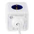GloboStar® TRAVEL PowerCube PRO Certified 79646 Πολύπριζο 5 Θέσεων με 1.5m Kαλώδιο - 5 Πρίζες Ασφαλείας Childproof EU Schuko AC 220-240V Μ7.5 x Π11.5 x Υ7.5 - Λευκό με Μπλε - Max Load 3680W/16A - ledmania.gr