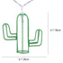 79802 Διακοσμητική Γιρλάντα Green Cactus 6 Μέτρα με Διακόπτη On/Off - 40 LED 4W με Μπαταρίες 3xAA & Διάφανο Καλώδιο IP20 Ψυχρό Λευκό 6000K Μ6m - ledmania.gr