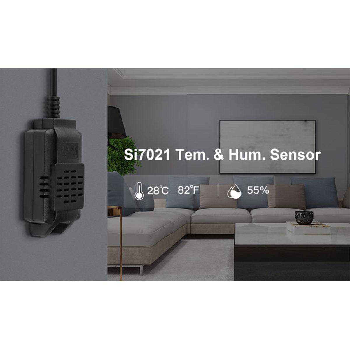 GloboStar® 80036 SONOFF Si7021-R2 - Smart Temperature & Humidity TH Sensor for TH10 & TH16 Models - ledmania.gr