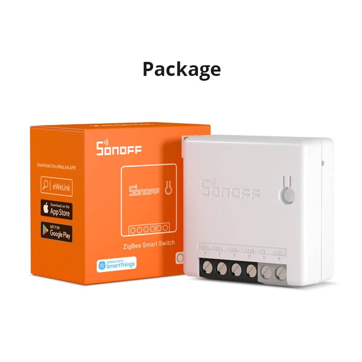 GloboStar® 80045 SONOFF ZBMINI-R3 - Zigbee Wireless Smart Switch Two Way Dual Relay - 2 Output Channel - ledmania.gr