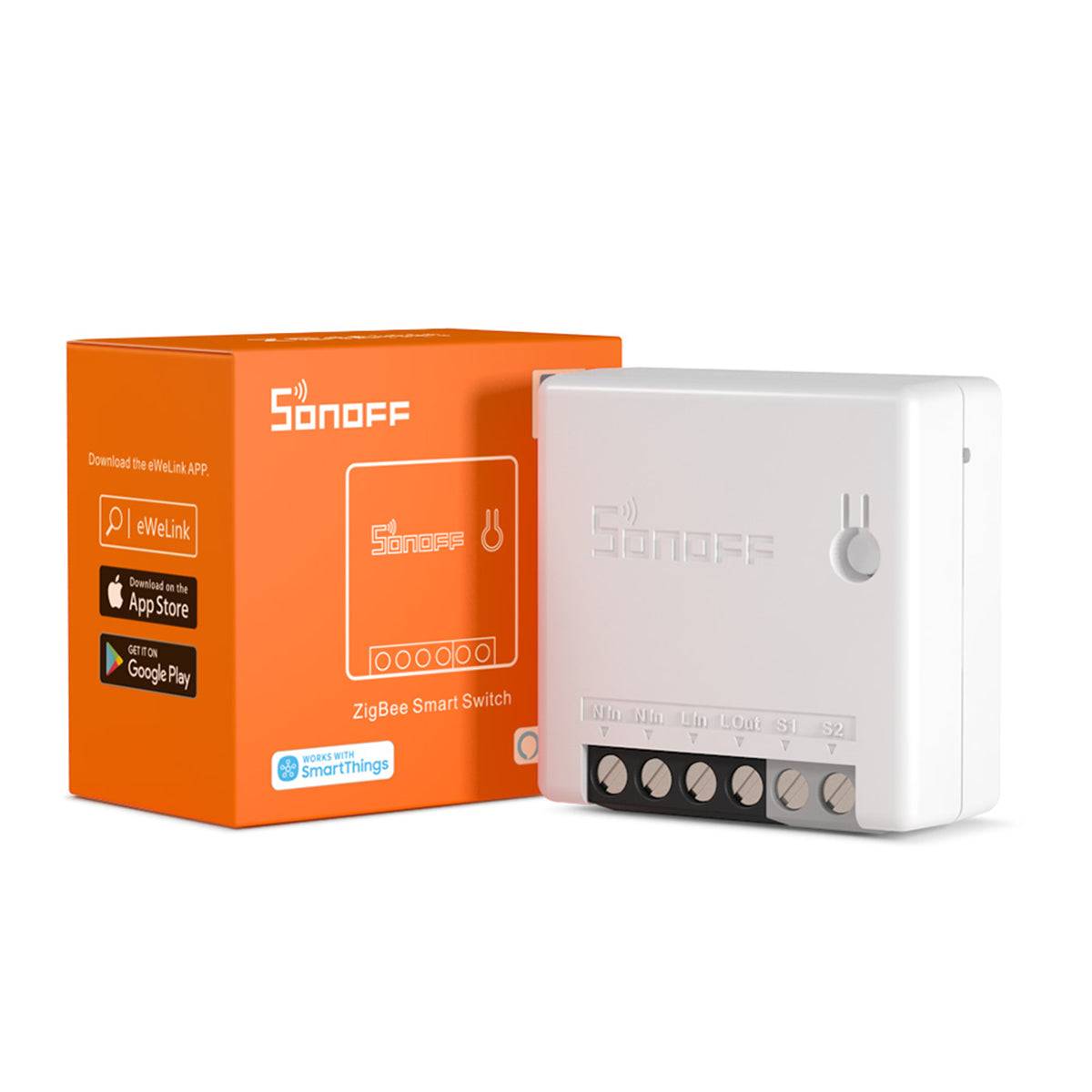 GloboStar® 80045 SONOFF ZBMINI-R3 - Zigbee Wireless Smart Switch Two Way Dual Relay - 2 Output Channel - ledmania.gr