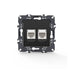 PRIME ΠΡΙΖΑ ΤΗΛΕΦΩΝΟΥ 1xRJ11 CAT3 IP20 & ΠΡΙΖΑ ΔΙΚΤΥΟΥ 1xRJ45 CAT6 UTP IP20 MAT ΑΝΘΡΑΚΙ - ledmania.gr