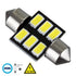 GloboStar® 81305 Λάμπα Αυτοκίνητου 31mm FESTOON - C5W LED 6 SMD 5630 3W 450lm 120° DC 12V IP20 Ψυχρό Λευκό 6000K - ledmania.gr