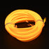 GloboStar® 82208 TUBE 360° Degree Διακοσμητική EL-Wire Neon Αυτοκινήτου Κορδόνι ΣΕΤ 3m 1W/3m 30lm/m 360° DC 12V με Βύσμα Αναπτήρα Αυτοκινήτου Αδιάβροχη IP68 Κίτρινο - ledmania.gr