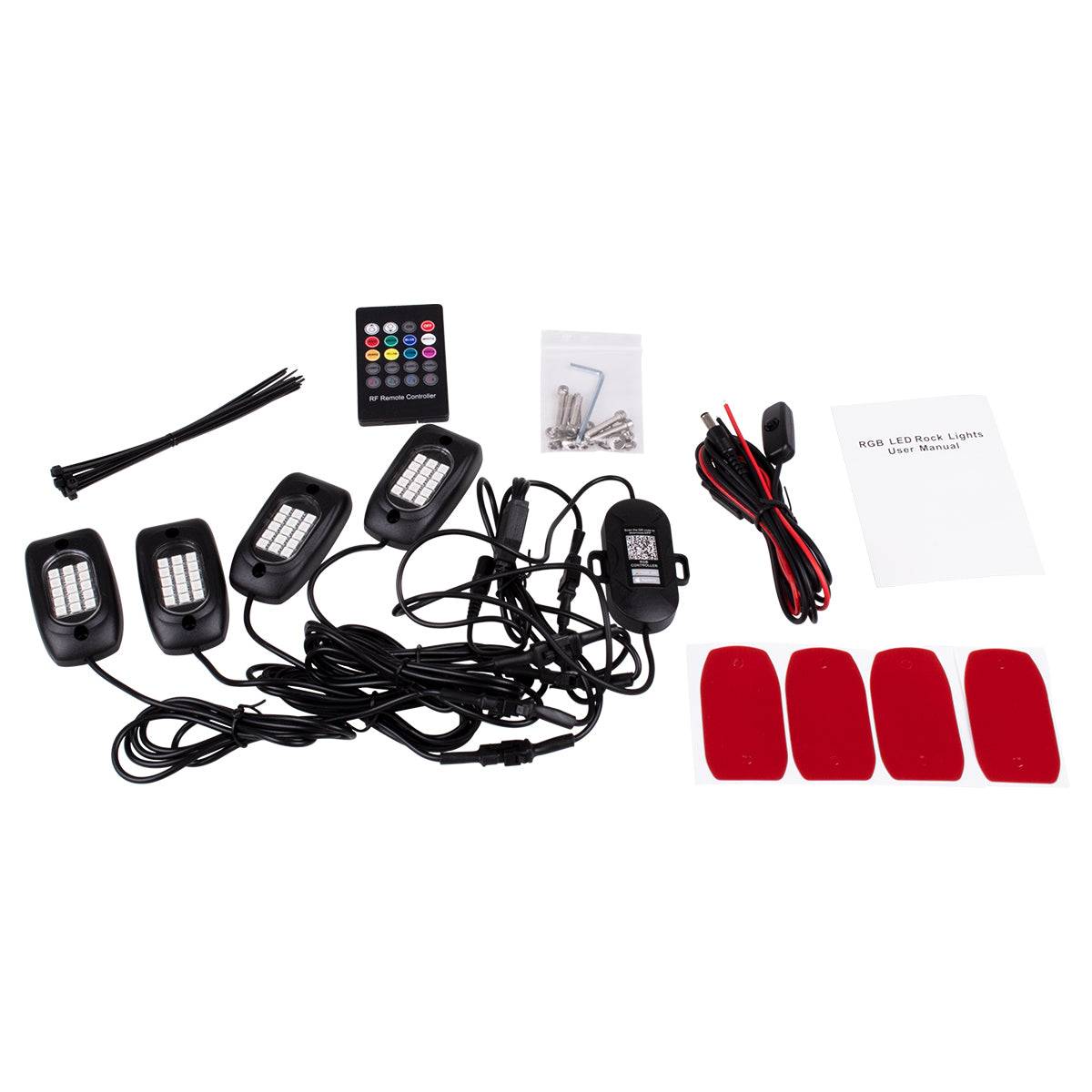 GloboStar® 85331 Car Underbody LED Flood Kit DC 12V 60W με Smart Bluetooth Controller - Εφαρμογή APP & Ασύρματο Χειριστήριο RF Αδιάβροχο IP68 Πολύχρωμο RGB - ledmania.gr