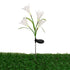 GloboStar® 85706 Αυτόνομο Ηλιακό Φωτιστικό Λουλούδι LED SMD 1W 100lm με Ενσωματωμένη Μπαταρία 600mAh - Φωτοβολταϊκό Πάνελ με Αισθητήρα Ημέρας-Νύχτας Αδιάβροχο IP65 Garden Lily Flower Ψυχρό Λευκό 6000K - ledmania.gr