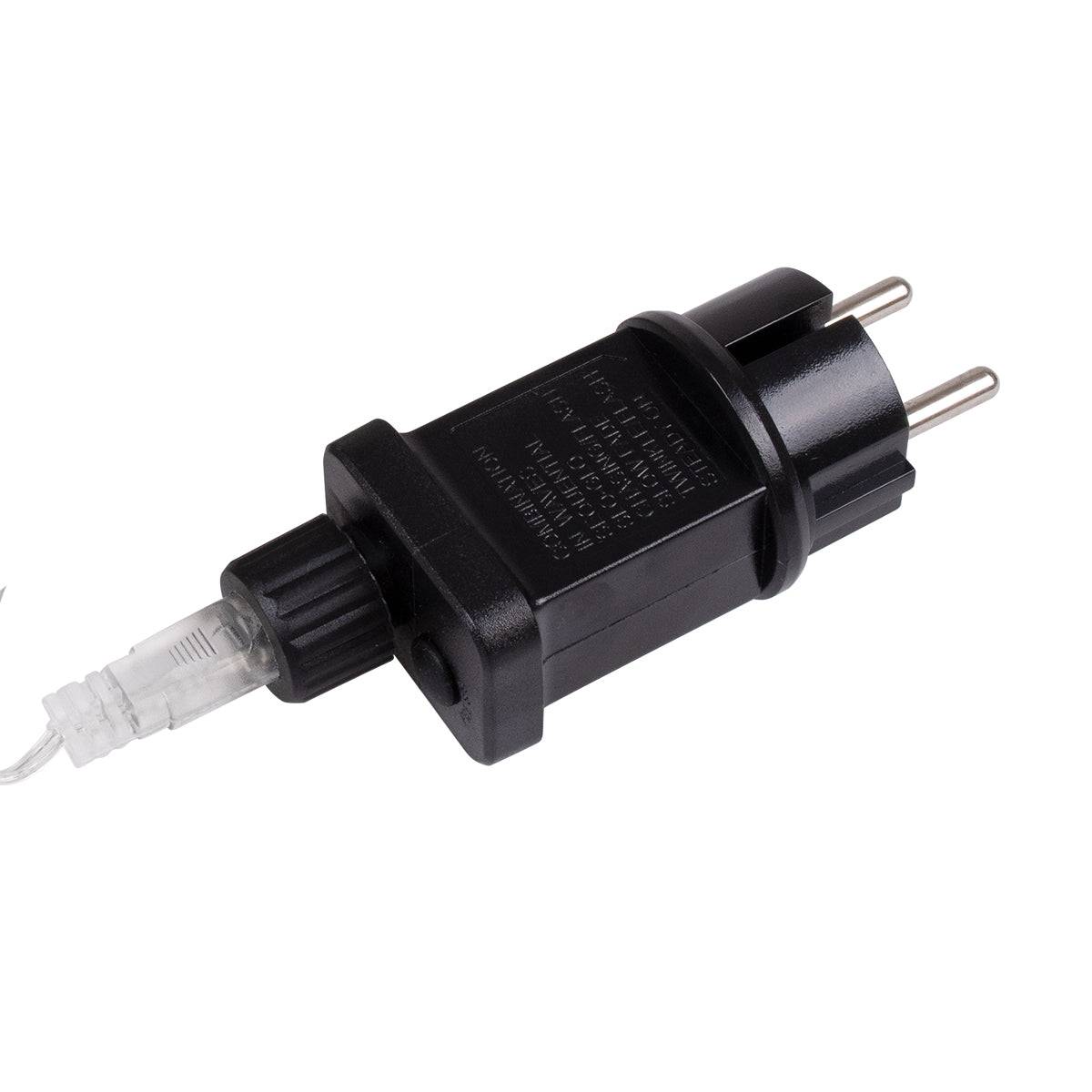 85837 Διακοσμητική Γιρλάντα 23 Μέτρα με Controller 8 Προγραμμάτων Εναλλαγών Φωτισμού - Επεκτεινόμενη 200 LED 3.6W AC 230V με Διάφανο Καλώδιο & Πρίζα Schuko Αδιάβροχη IP44 Ψυχρό Λευκό 6000K Μ23m - ledmania.gr