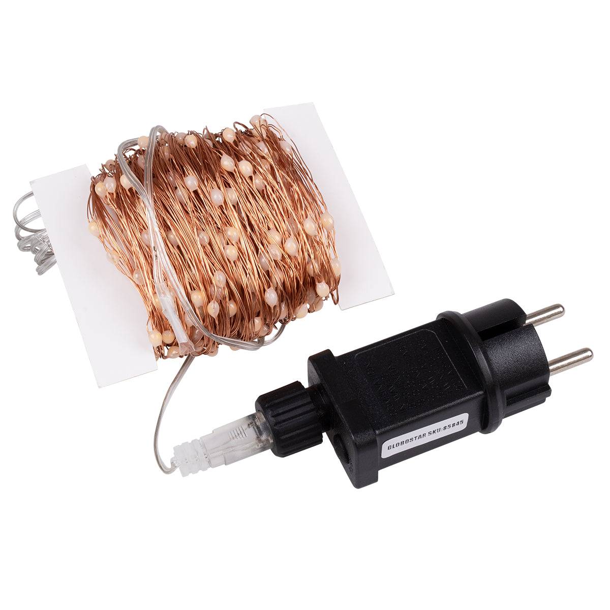 85846 Διακοσμητική Γιρλάντα 32 Μέτρα με Controller 8 Προγραμμάτων Εναλλαγών Φωτισμού - 300 LED 3.6W AC 230V με Χάλκινο Καλώδιο & Πρίζα Schuko Αδιάβροχη IP44 Ψυχρό Λευκό 6000K Μ32m - ledmania.gr
