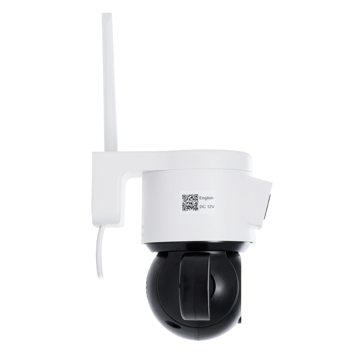 GloboStar® 86076 Επιτοίχια Κάμερα Πρίζας WiFi HD 1080P 350° Διπλή Κατέυθυνση Ομιλίας & Ανιχνευτή Κίνησης - Απομακρυσμένος Έλεγχος - Αδιάβροχη IP65 - Λευκό Μαύρο - Μ15 x Π14.5 x Y15cm - 2 Χρόνια Εγγύηση