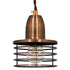 GloboStar® MANHATTAN 01453 Μοντέρνο Industrial Κρεμαστό Φωτιστικό Οροφής Μονόφωτο Μεταλλικό Χάλκινο Καμπάνα Φ11 x Υ14cm - ledmania.gr