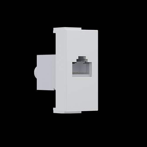 ^ MODYS ΠΡΙΖΑ ΤΗΛΕΦΩΝΟΥ ΙΒΟΥΑΡ  1 ΣΤ. RJ11 CAT3 IP20 - ledmania.gr