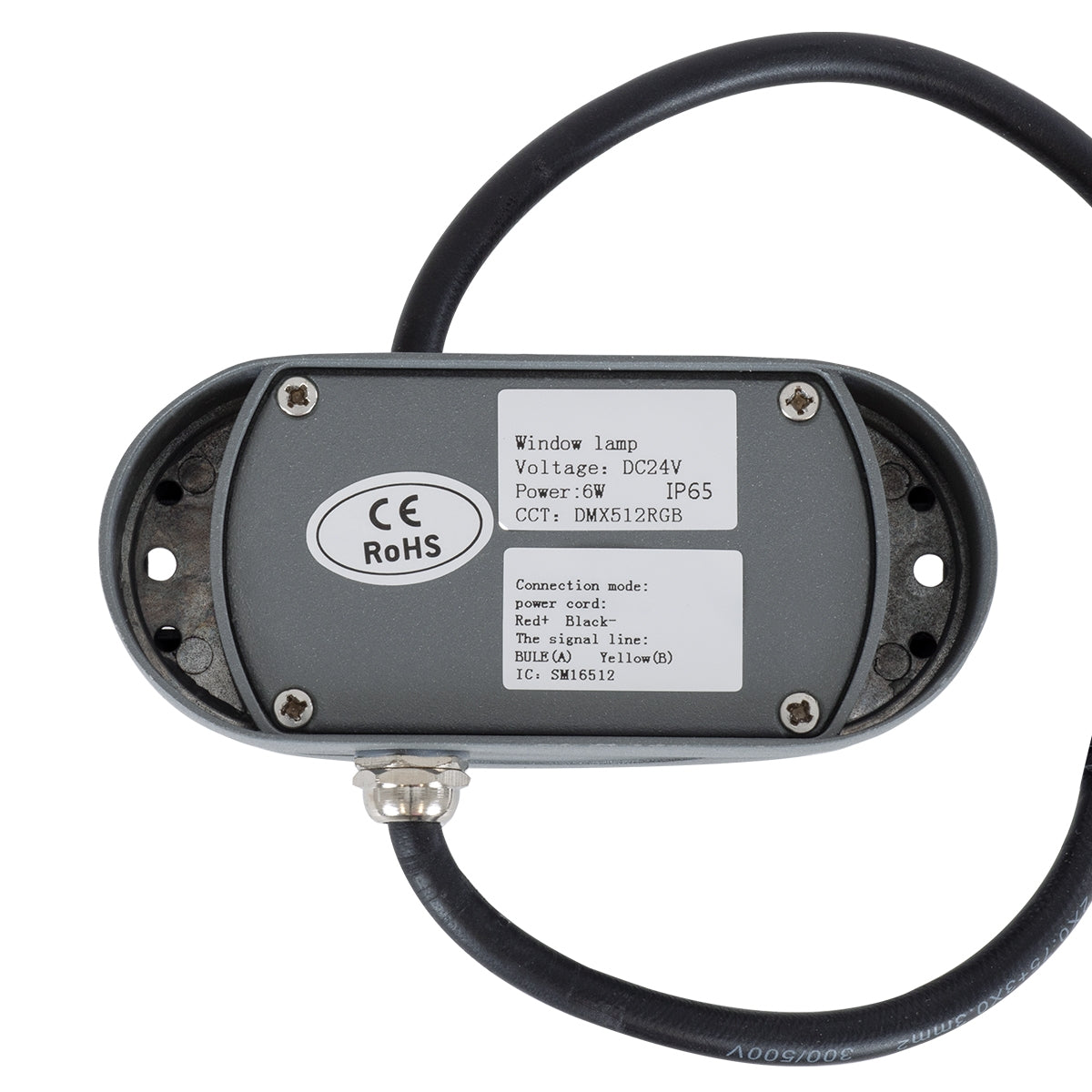 GloboStar® WINDOW-CURBA 90112 Αρχιτεκτονικό Φωτιστικό Ανάδειξης Παραθύρων Window Light LED 6W 510lm 3x262° DC 24V Αδιάβροχο IP65 L12 x W5.3 x H6.5cm RGBW DMX512 - Γκρι Ανθρακί - ledmania.gr
