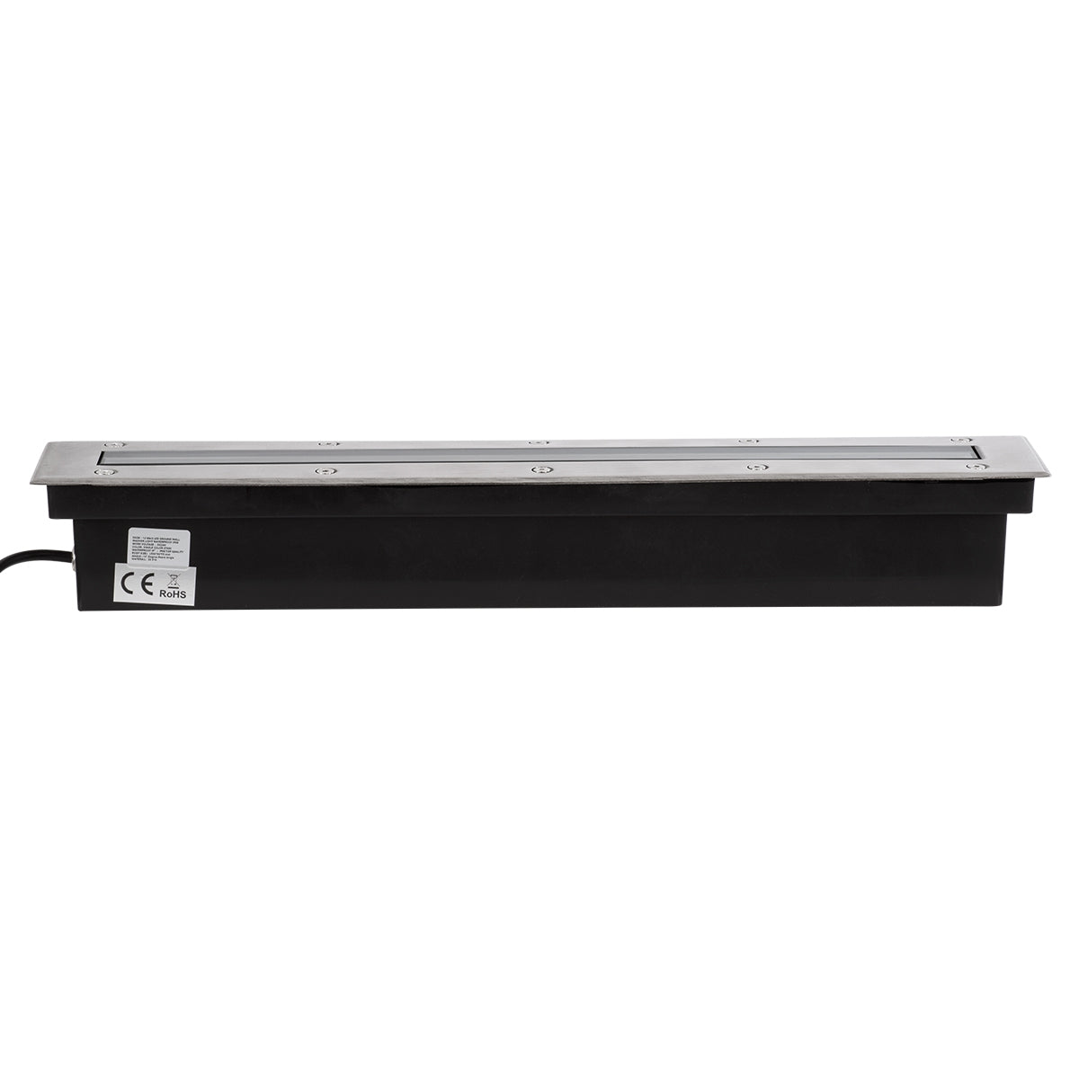 GloboStar® UNDERGROUND-MINA 90192 Χωνευτό Φωτιστικό Wall Washer Δαπέδου LED 12W 1080lm 10° DC 24V Αδιάβροχο IP68 L50 x W7.4 x H7cm Θερμό Λευκό 2700K - Ανοξείδωτο Ατσάλι - ledmania.gr
