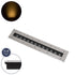 GloboStar® UNDERGROUND-MINA 90192 Χωνευτό Φωτιστικό Wall Washer Δαπέδου LED 12W 1080lm 10° DC 24V Αδιάβροχο IP68 L50 x W7.4 x H7cm Θερμό Λευκό 2700K - Ανοξείδωτο Ατσάλι - ledmania.gr