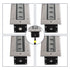 GloboStar® UNDERGROUND-MINA 90197 Χωνευτό Φωτιστικό Wall Washer Δαπέδου LED 24W 2040lm 10° DC 24V Αδιάβροχο IP68 με Ρυθμιζόμενη Γωνία Φωτισμού L108 x W9 x H7.5cm RGBW DMX512 - Ανοξείδωτο Ατσάλι - ledmania.gr