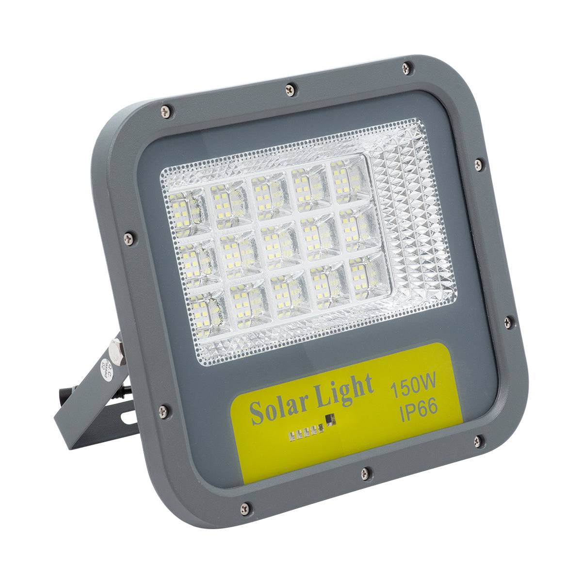 GloboStar® 90205 Αυτόνομος Ηλιακός Προβολέας LED SUPREME Series SMD 150W 15000lm με Ενσωματωμένη Μπαταρία 15000mAh - Φωτοβολταϊκό Πάνελ με Αισθητήρα Ημέρας-Νύχτας και Ασύρματο Χειριστήριο RF 2.4Ghz Αδιάβροχος IP66 Ψυχρό Λευκό 6000K - ledmania.gr