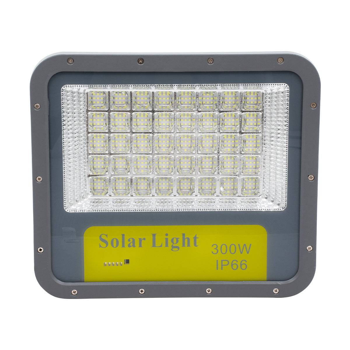 GloboStar® 90206 Αυτόνομος Ηλιακός Προβολέας LED SUPREME Series SMD 300W 30000lm με Ενσωματωμένη Μπαταρία 30000mAh - Φωτοβολταϊκό Πάνελ με Αισθητήρα Ημέρας-Νύχτας και Ασύρματο Χειριστήριο RF 2.4Ghz Αδιάβροχος IP66 Ψυχρό Λευκό 6000K - ledmania.gr