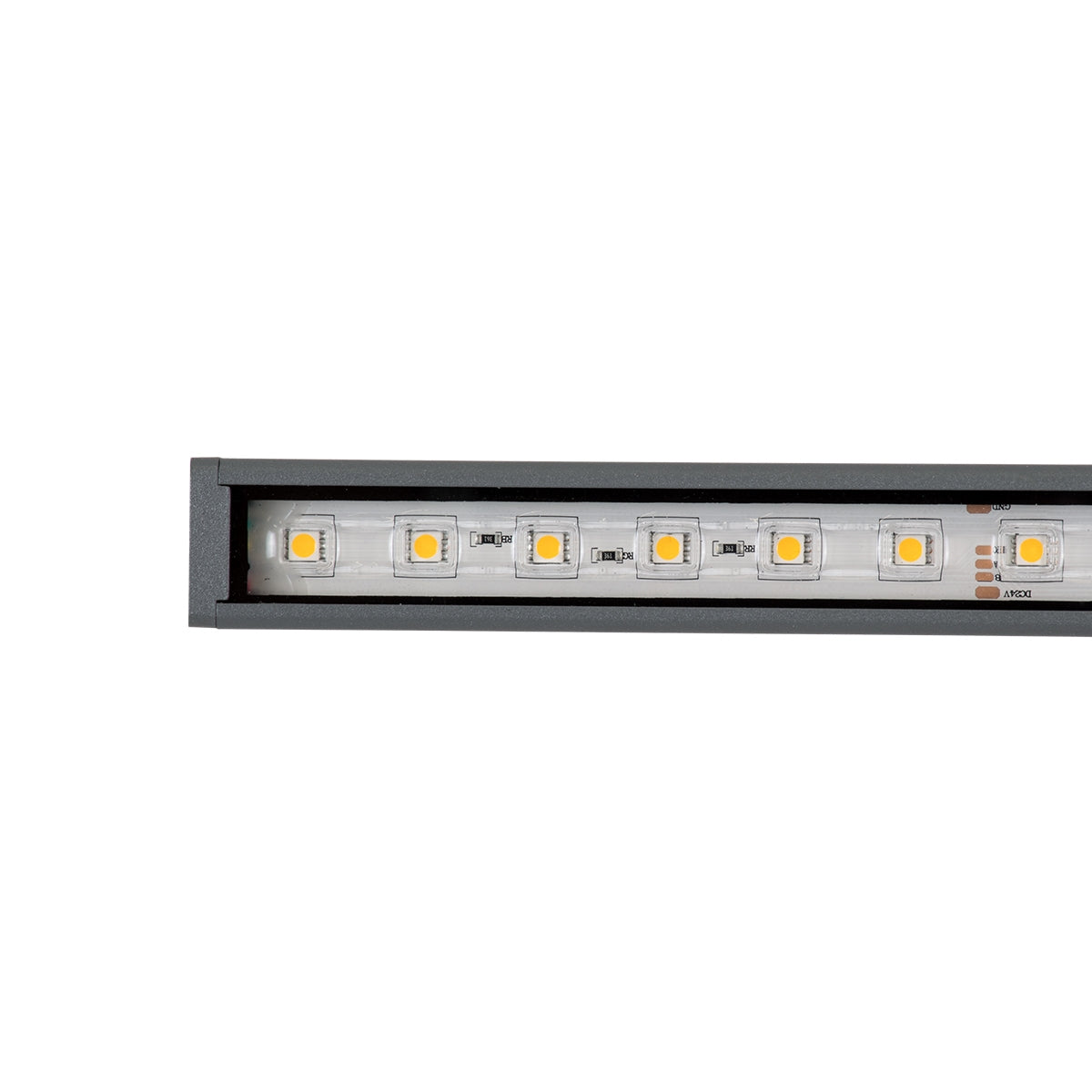 GloboStar® DIGI-BAR 90209 Ψηφιακή Μπάρα Φωτισμού Wall Washer Digital Pixel Facade Tuber Bar LED 12W 840lm 90° DC 24V Αδιάβροχο IP65 L100 x W3.2 x H3cm Θερμό Λευκό 2700K DMX512 - Ασημί με Διάφανο Κάλυμμα - ledmania.gr