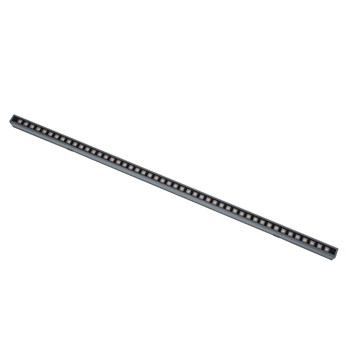GloboStar® DIGI-BAR 90211 Ψηφιακή Μπάρα Φωτισμού Wall Washer Digital Pixel Facade Tuber Bar LED 12W 840lm 45° DC 24V Αδιάβροχο IP65 L100 x W3.5 x H3.2cm Θερμό Λευκό 2700K DMX512 - Γκρι Ανθρακί με Pixel Lens Φακούς - ledmania.gr