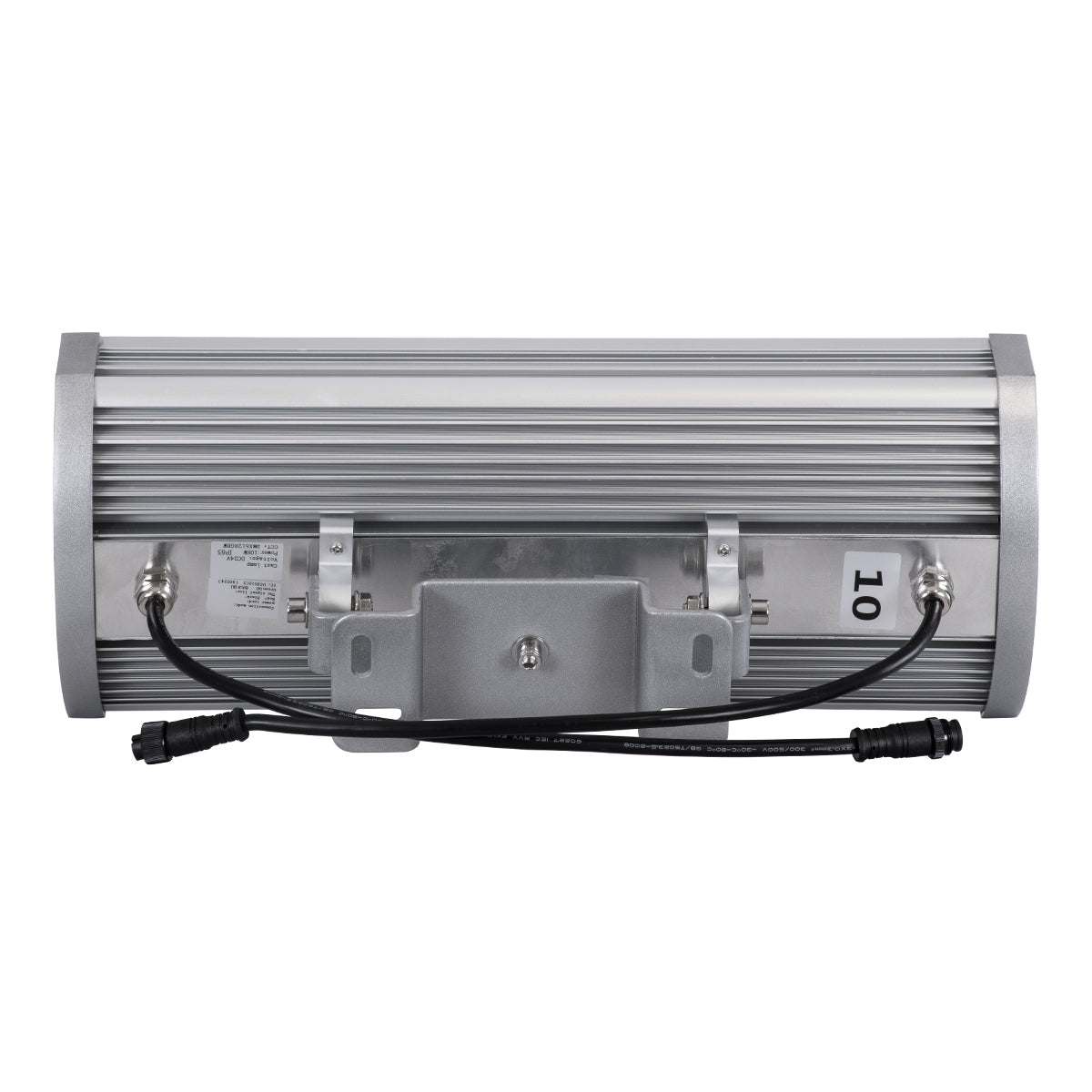 GloboStar® FLOOD-TENA 90224 Προβολέας Wall Washer για Φωτισμό Κτιρίων LED 150W 12750lm 10° DC 24V Αδιάβροχο IP65 Μ43.5 x Π15.5 x Υ18cm RGBW DMX512 - Ασημί