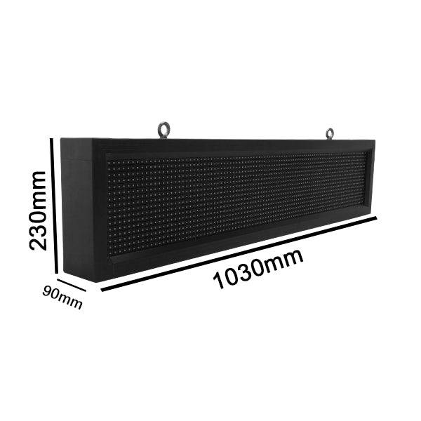 GloboStar® 90255 Κυλιόμενη Ψηφιακή Επιγραφή P10 LED SMD AC 220-240V με Wi-Fi - Αδιάβροχή IP54 - Μονής Όψης - Μ104 x Π9 x Υ24cm RGBW - ledmania.gr