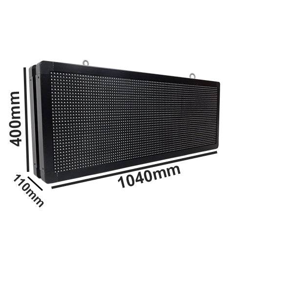 GloboStar® 90321 Κυλιόμενη Ψηφιακή Επιγραφή P10 LED SMD AC 220-240V με Wi-Fi - Αδιάβροχή IP54 - Διπλής Όψης - Μ104 x Π12 x Υ40cm Κόκκινο - ledmania.gr
