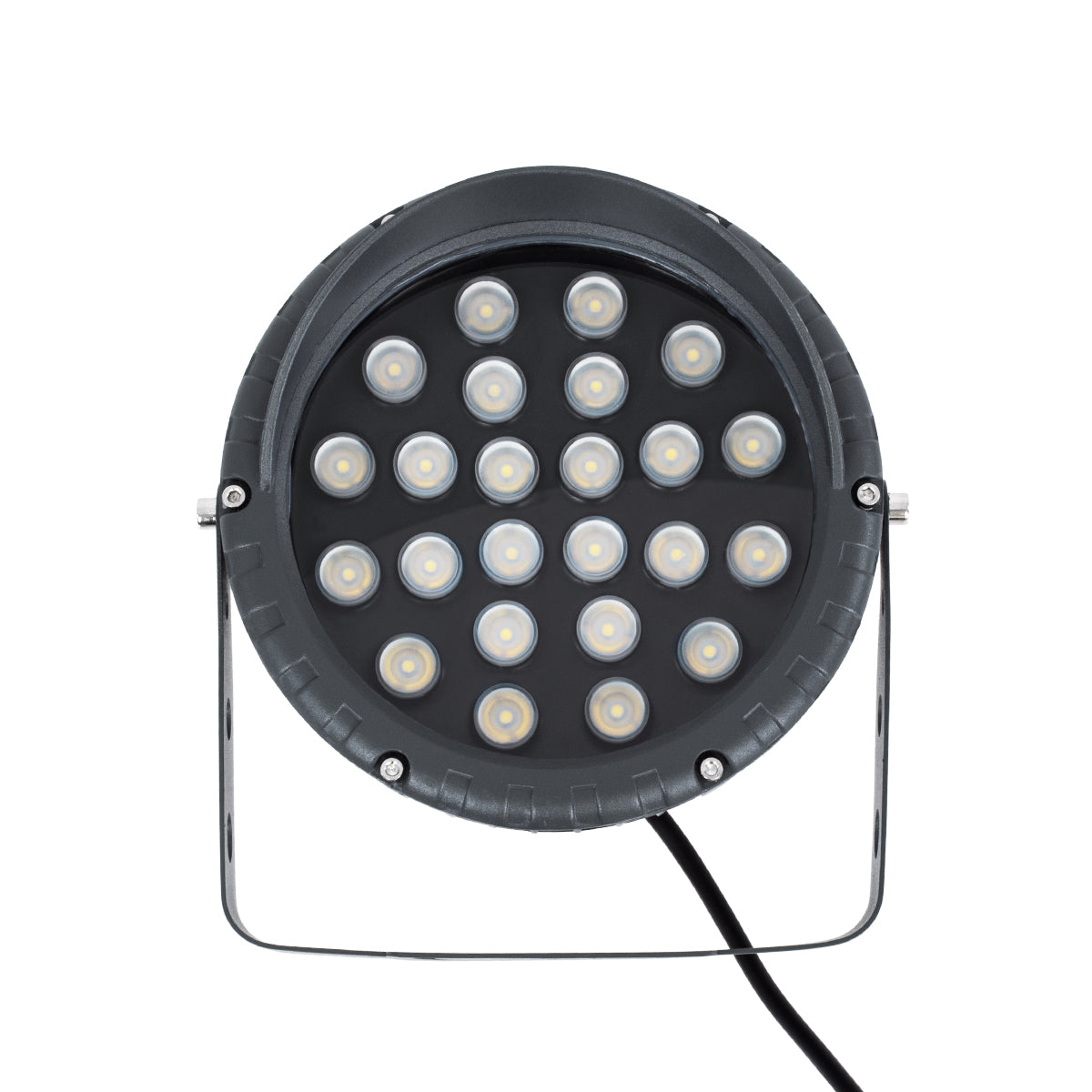 GloboStar® TREELIGHT-VINA 90361 Σποτ Φωτισμού Wall Washer με Αντιθαμβωτική Γρίλια Ειδικό για Φυτά - Δέντρα με Βάση Κήπου / Καρφωτό LED 24W 2280lm 10° DC 24V Αδιάβροχο IP65 L21.5 x W18.3 x H14cm Φυσικό Λευκό 4500K - Μαύρο - 3 Years Warranty - ledmania.gr