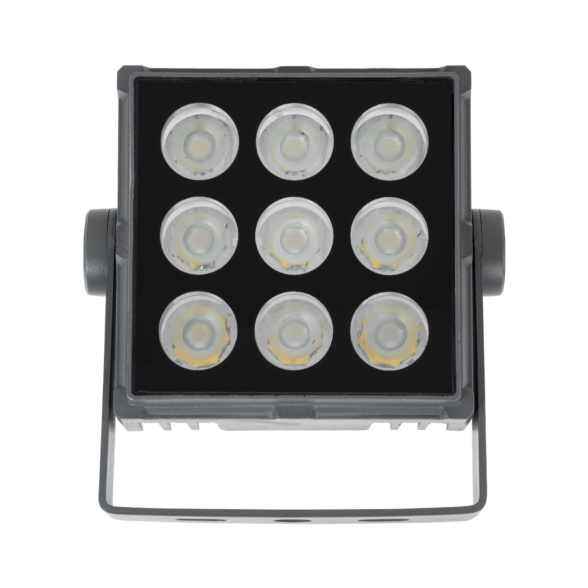 GloboStar® FLOOD-TINY 90369 Προβολέας Wall Washer για Φωτισμό Κτιρίων LED 27W 2565lm 3° DC 24V Αδιάβροχο IP65 L13.8 x W16.4 x H7cm Φυσικό Λευκό 4500K - Γκρι Ανθρακί - 3 Years Warranty