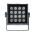 GloboStar® FLOOD-TINY 90370 Προβολέας Wall Washer για Φωτισμό Κτιρίων LED 27W 2295lm 3° DC 24V Αδιάβροχο IP65 L13.8 x W16.4 x H7cm RGBW DMX512 - Γκρι Ανθρακί - 3 Years Warranty