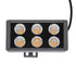 GloboStar® FLOOD-DANY 90374 Προβολέας Wall Washer για Φωτισμό Κτιρίων LED 24W 2040lm 5° DC 24V Αδιάβροχο IP65 L16 x W9.5 x H7.5cm Αρχιτεκτονικό Πορτοκαλί 2200K - Γκρι Ανθρακί - 3 Years Warranty