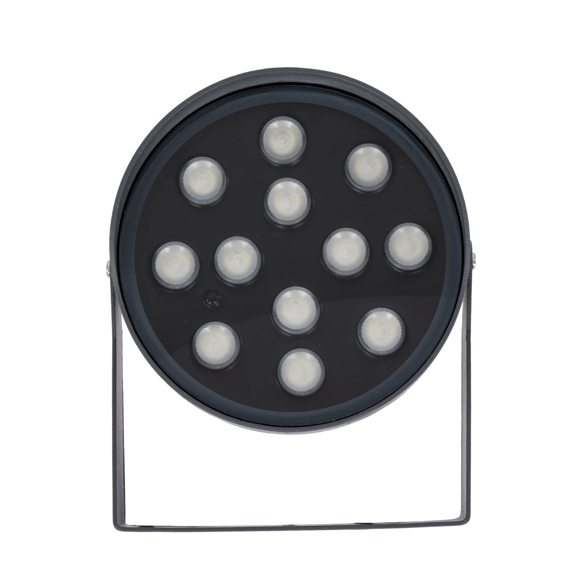 GloboStar® FLOOD-NIGMA 90396 Προβολέας Wall Washer για Φωτισμό Κτιρίων LED 24W 2040lm 30° DC 24V Αδιάβροχο IP65 L15 x W15 x H9.1cm RGBW DMX512 - Γκρι Ανθρακί